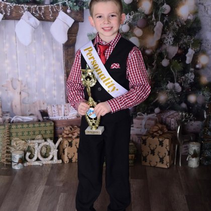 Aiden won Best Personality and was 1st runner-up